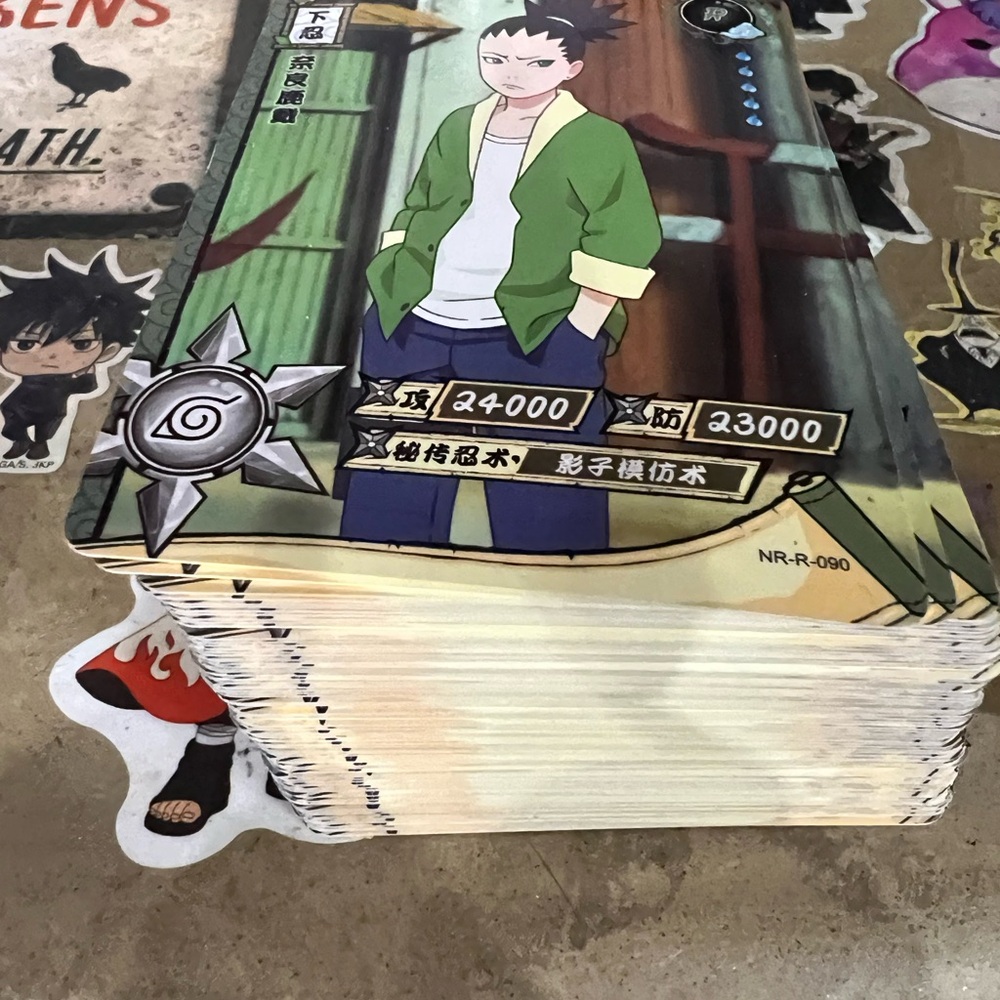 Anime Trading Card Stack